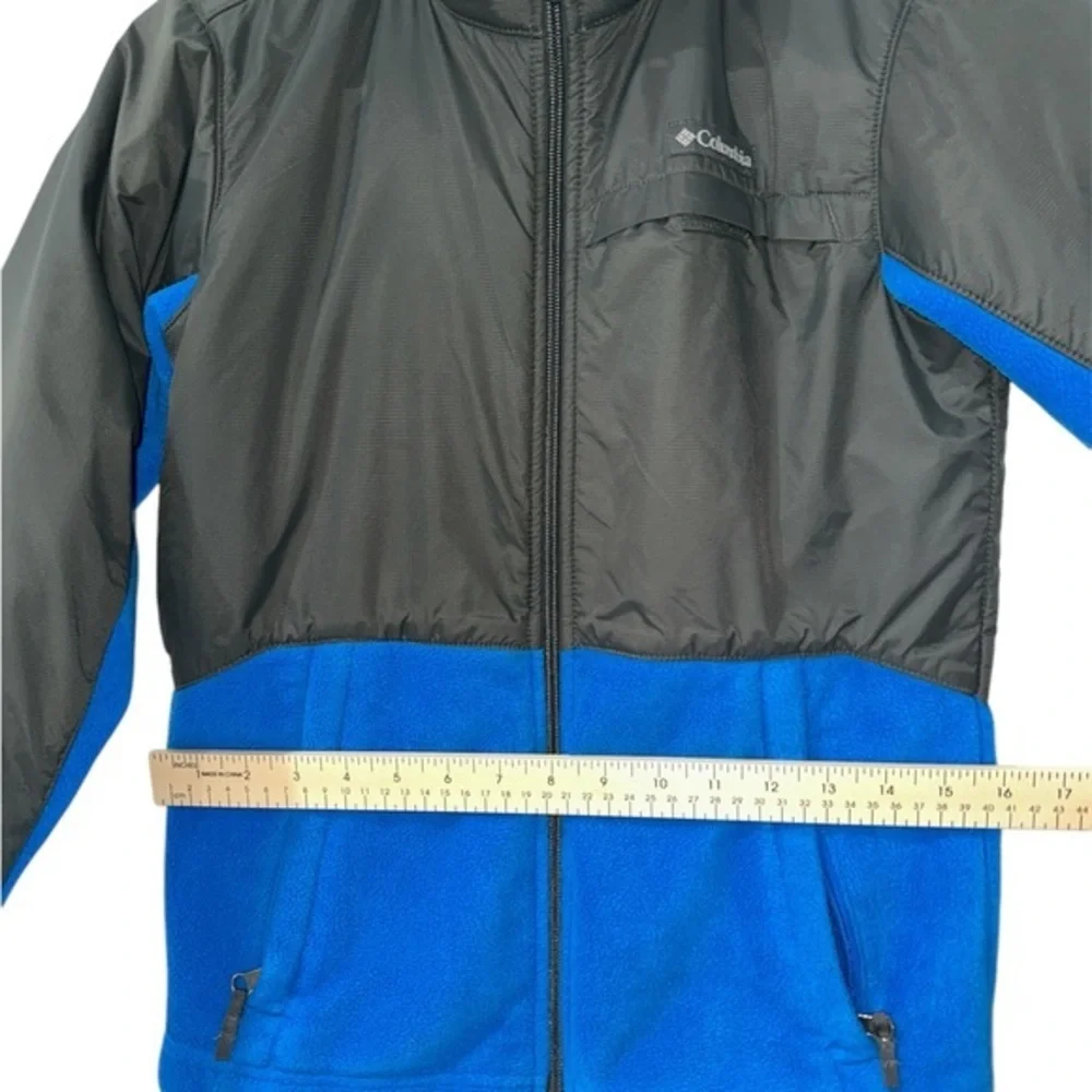 Columbia Steens‎ Mountain Jacket Boys Youth Medium  Bluer and Gray Fleece